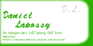 daniel lapossy business card